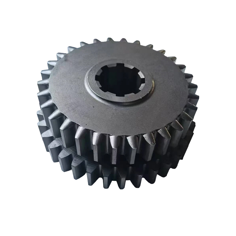 How can double gears improve load-bearing capacity under heavy-load conditions?